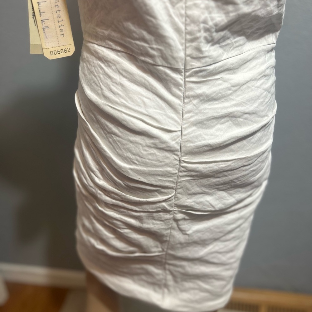 NWT $440.00 Artelier Nicole miller Ruched Bodycon dress size 10 - Picture 8 of 14